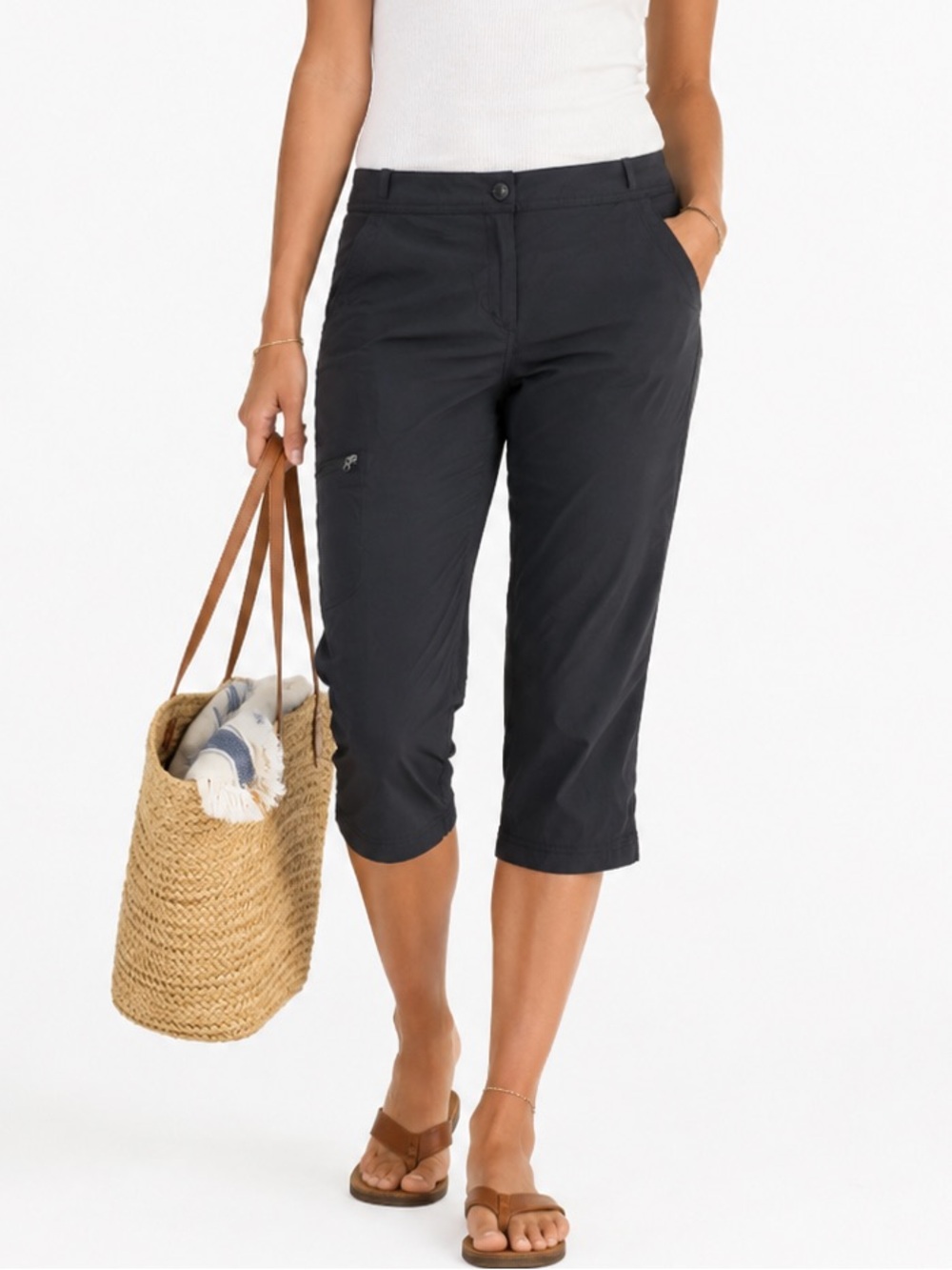 L.L. Bean Women’s Black Stretch Stretch Hiking Activewear Pants Size 10